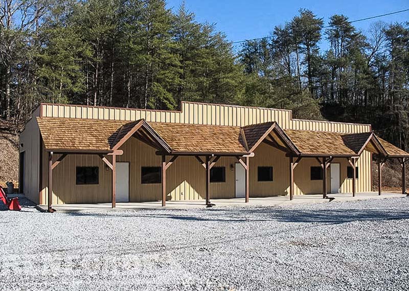 commercial steel building retail