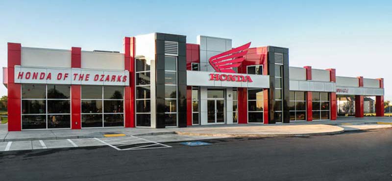 Motorcycle dealership steel building