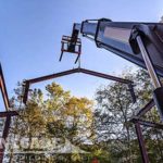 Monitor Style steel building framing