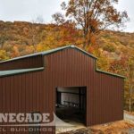 Monitor Style steel building End wall