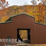 Monitor Style steel building End wall