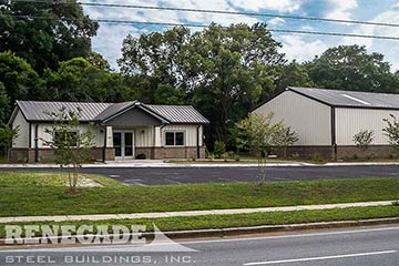 Commercial steel building
