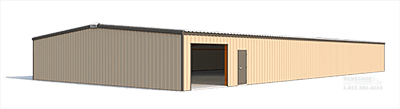50x100x10 steel building illustration