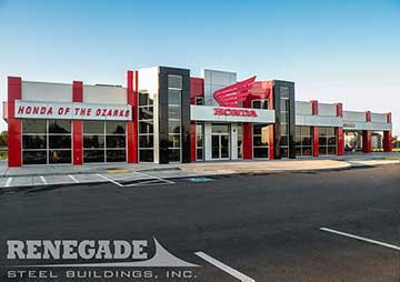 steel building motorcycle dealership