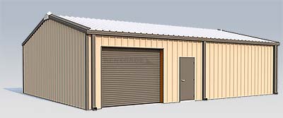 steel building 3:12 roof pitch illustration