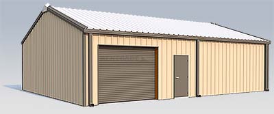 steel building 4:12 roof pitch illustration