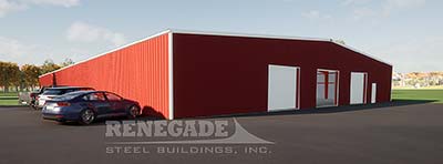 100x200x14 steel building illustration