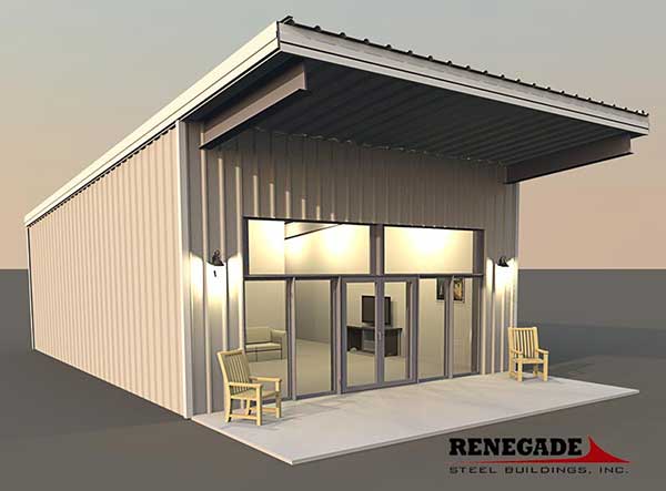 36x24 steel building illustration