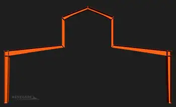 Monitor style frame illustration