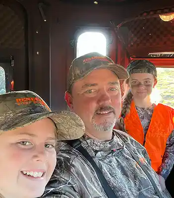 Kevin with his girls