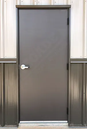 Bronze 3070 steel building walk door