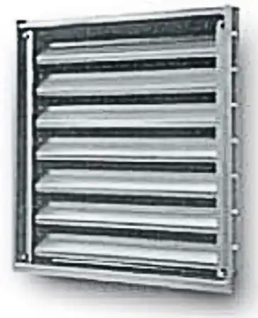Steel building fixed wall louver