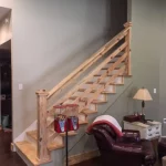 barndominium interior staircase
