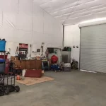 barndominium interior garage area