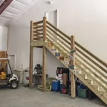 building barndominium interior extra stairs