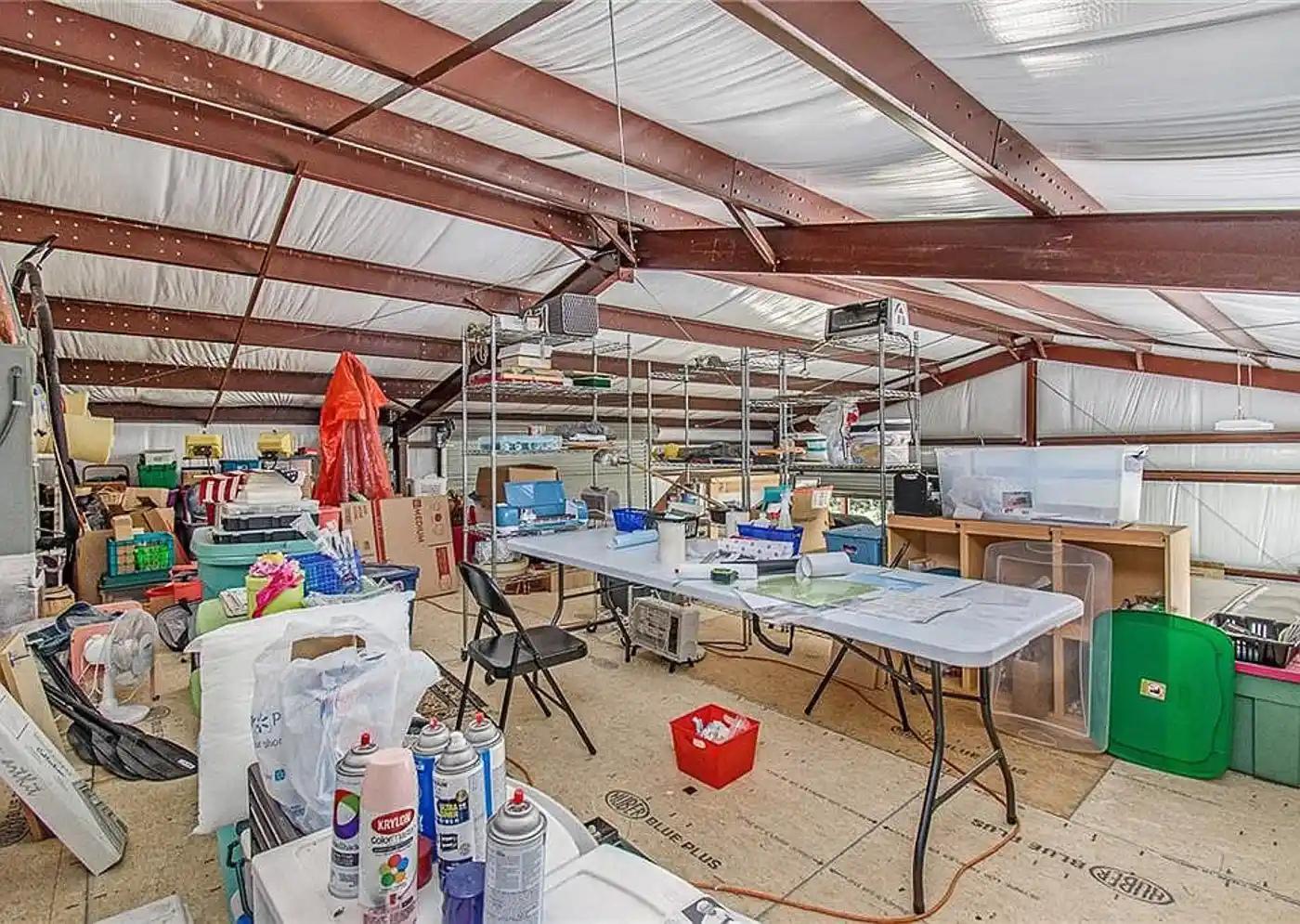 barndominium interior attic