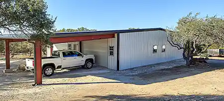 man cave hot rod shop exterior