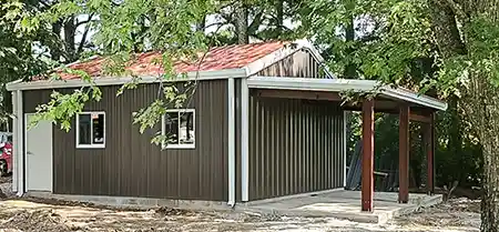 man cave with lean to