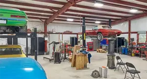 man cave hot rod shop