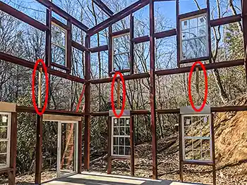 steel building wood blocking