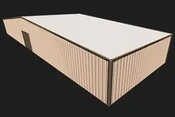 100x30x10 steel building illustration