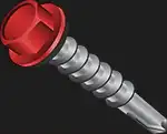 Long life steel building fastener