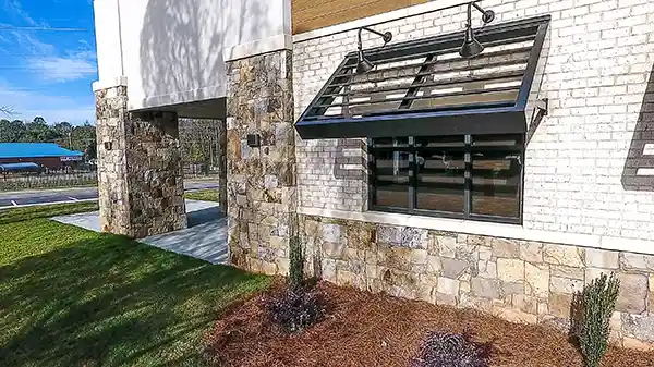 Renegade Steel Building built in patio
