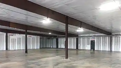Renegade steel building with interior columns