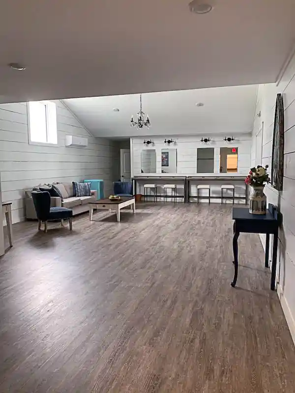 Steel Building Wedding Venue Bridal Suite