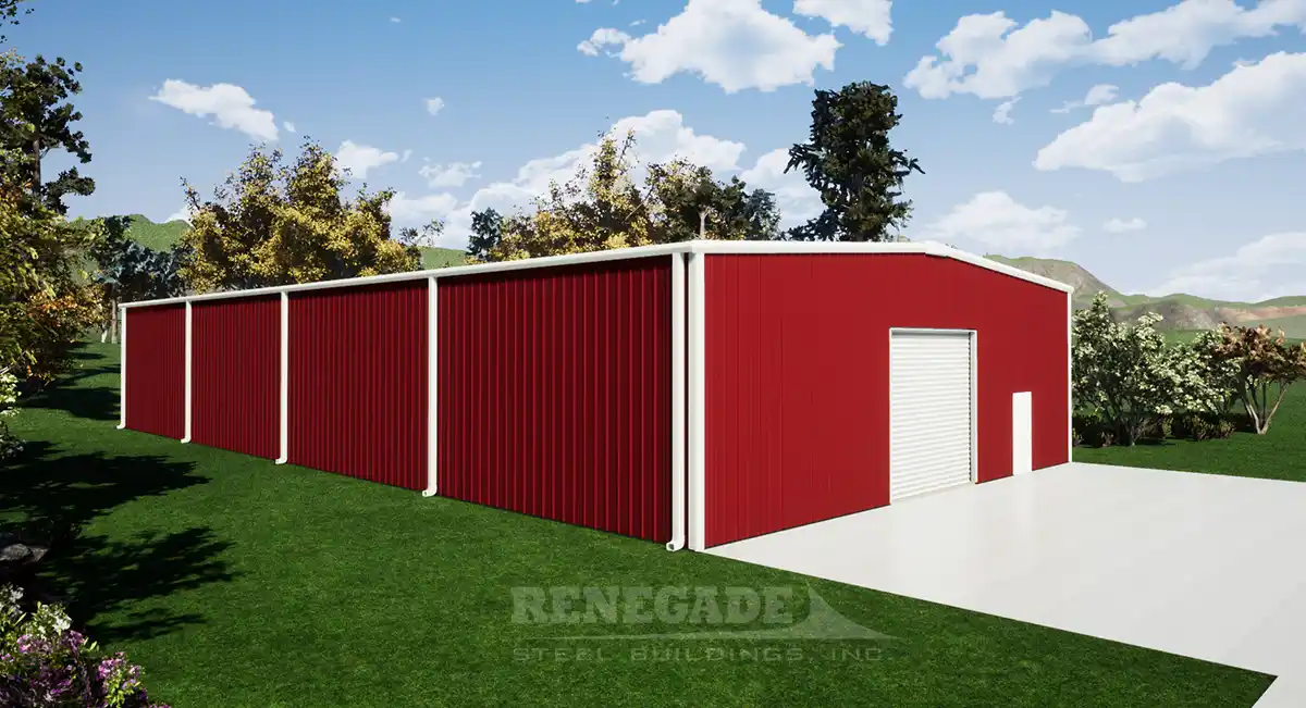 50x10x16 steel building illustration