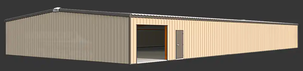 50x100 steel building illustration