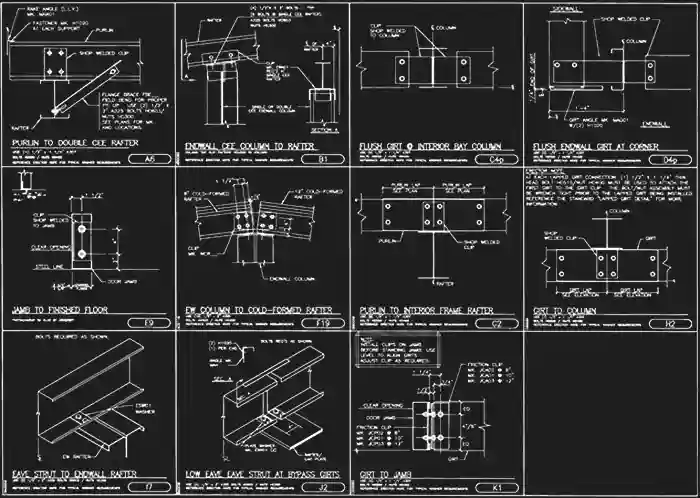 pre engineered steel building drawings