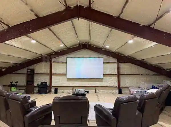 50x80x16 steel building home interior bonus room