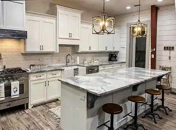 50x80x16 steel building home interior kitchen 2