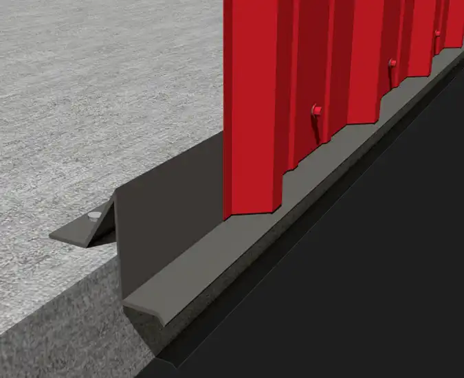 Renegade Steel Buildings Formed Base Trim illustration