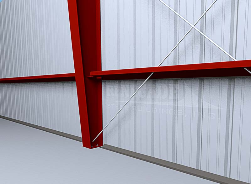 Steel Building Flush girt condition