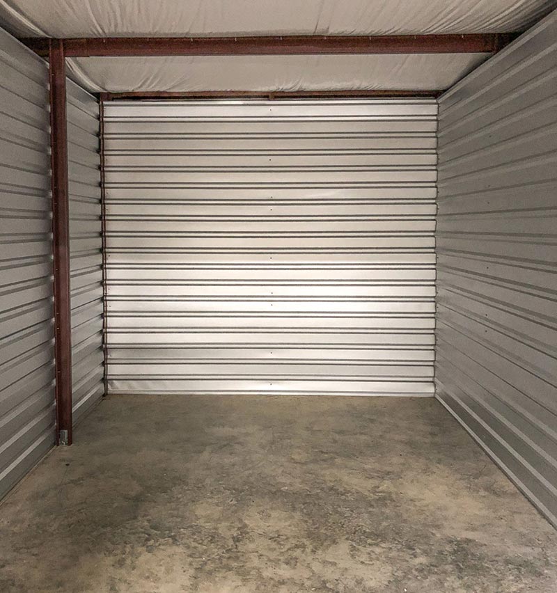 Self storage unit interior photo