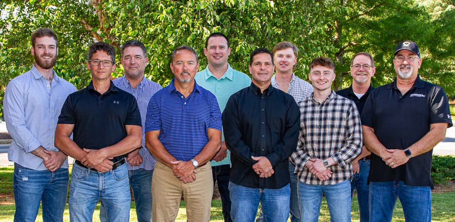 Renegade steel buildings office staff group photo